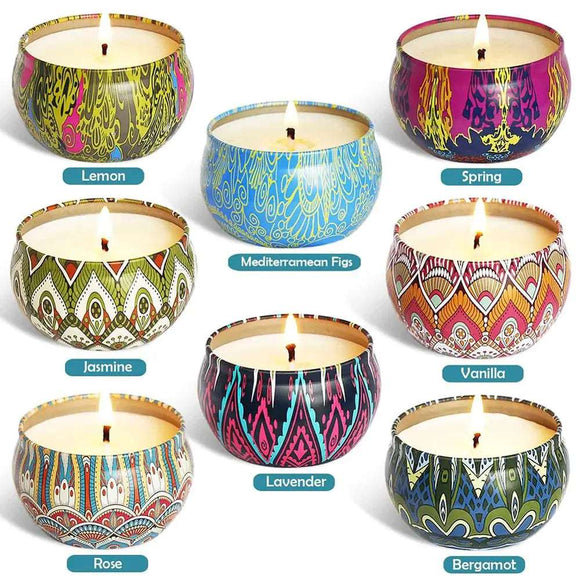 Aromatherapy Scented Candles 8 Pack Gizzmopro