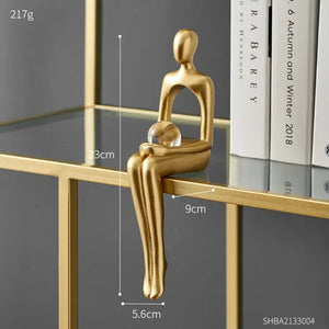 Abstract Figurines Golden Statue Gizzmopro