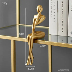 Abstract Figurines Golden Statue Gizzmopro