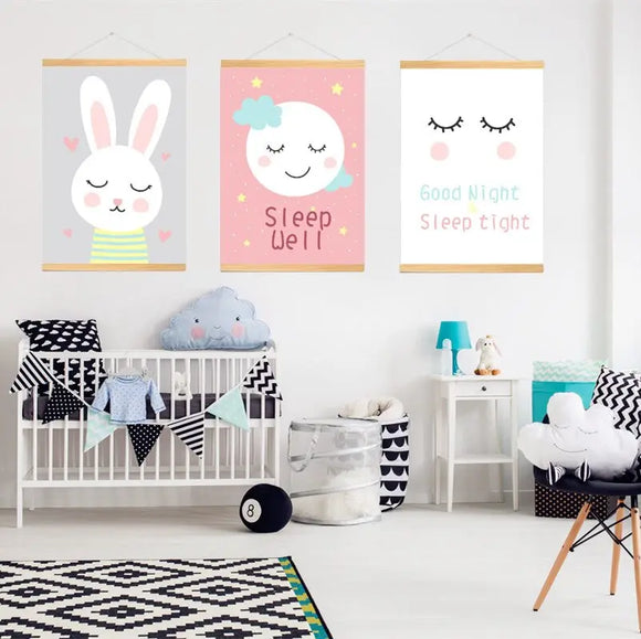 Baby Nursery Wall Art Canvas Poster Gizzmopro