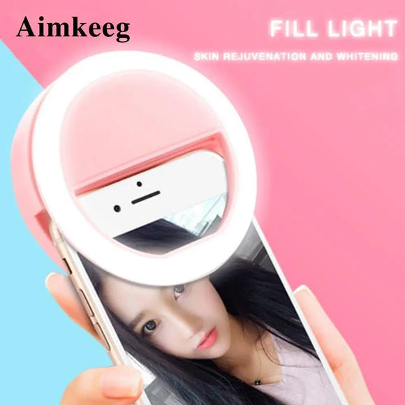 Ring Selfie Lamp with Universal Clip freeshipping - Gizzmopro