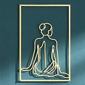 Golden Female Body Line Posters Wall Decoration Gizzmopro