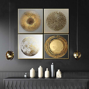 Luxury Abstract Gold Posters Gizzmopro