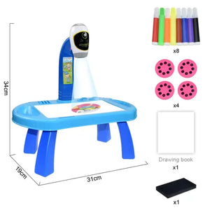 Children Led Projector Art Drawing Table Gizzmopro